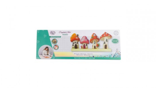 CRAFT BUDDY™ Diamond Painting 3D Pilzhäuser ca. 35x16x5cm 9tlg.