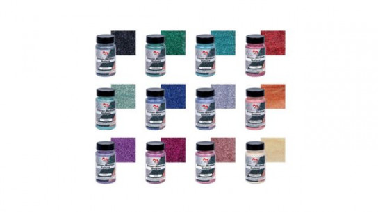 KARIN JITTENMEIER Kreativfarben-Set Glitzer Medium versch. Farben 12tlg.