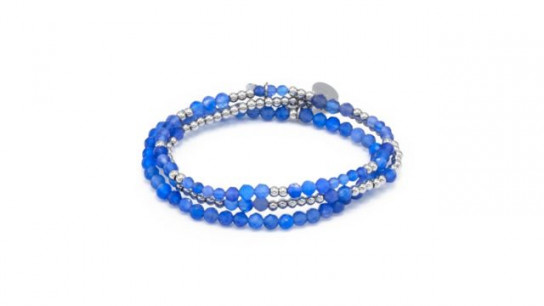 MONESSA Armband Set Edelstahl/ Edelsteine 3tlg. Set