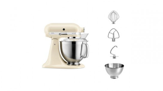 KITCHENAID® 5KSM185PS Artisan Premium 4,8L Küchenmaschine Edelstahlwerkzeuge