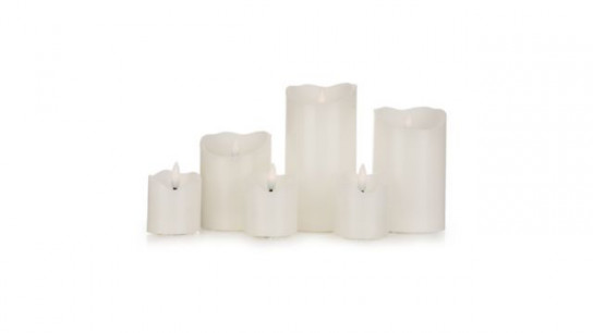 ELAMBIA 6 LED-Kerzen Stumpenkerzen & Votivkerzen Flamme Luma, Timer