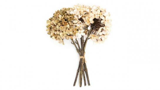 ABELLA Flora künstl. Bouquet Hortensien-Blüten Effekt-Farben Höhe 32cm