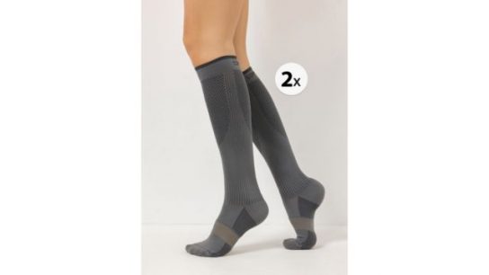COPPER fit™ Stützstrümpfe kniehoch gepolstertes Fußbett 2 Paar