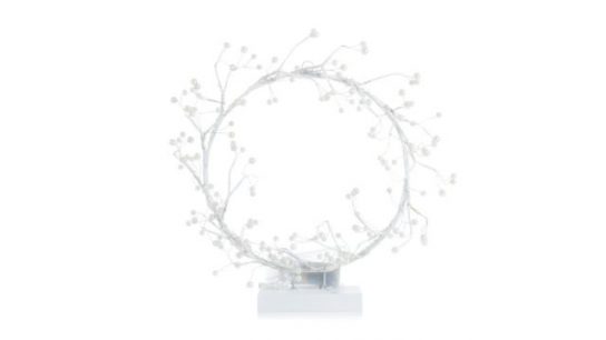 LUMIDA Xmas LED-Lichterrring mit Perlen 6h-Timerfunktion Größen- & Farbauswahl