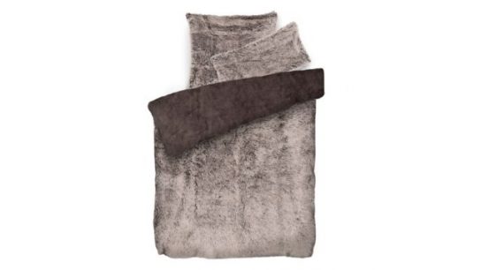 MONT CHALET Fell-Wendebettwäsche helle Spitzen Hochflor extra soft Einzelbett, 3tlg.