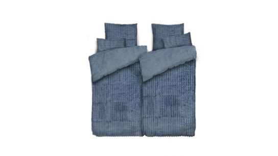 MONT CHALET Fell-Wendebettwäsche Jacquard-Streifen Mikrofaser Chinchilla Farb- & Setauswahl