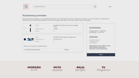 Retourenportal