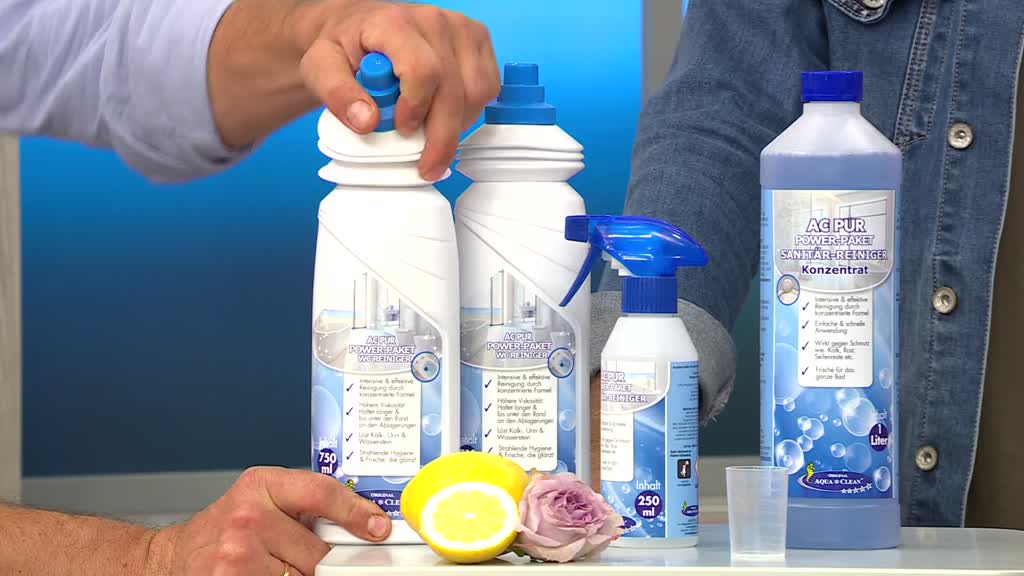 AQUA CLEAN Reinigen mit Sauerstoff